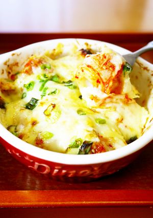 簡単コク旨！ちくわのキムチマヨチーズ焼き-レシピのメイン写真