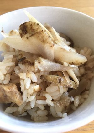 鍋炊き！ 香りたつ新ごぼうの炊き込みご飯-レシピのメイン写真