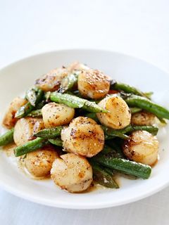 時短♪【いんげんとホタテのバター炒め】-レシピのメイン写真