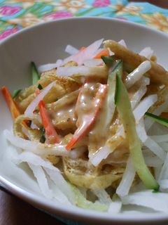 千切り野菜のゴマドレサラダ-レシピのメイン写真