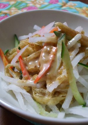 千切り野菜のゴマドレサラダ-レシピのメイン写真