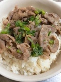 簡単☆ネギと豚肉のやみつき豚丼-レシピのメイン写真