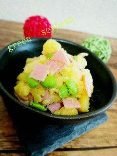 レンジで簡単!枝豆のポテトサラダ-レシピのメイン写真