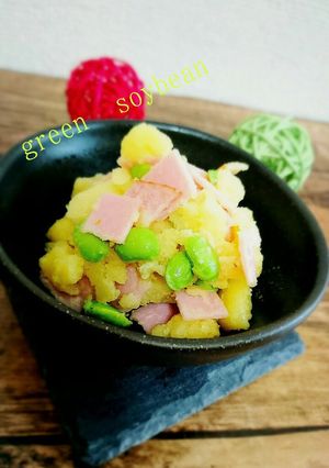 レンジで簡単！枝豆のポテトサラダ-レシピのメイン写真