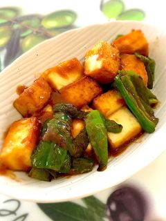 厚揚げとピーマンで簡単10分♫味噌炒め-レシピのメイン写真