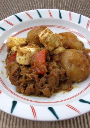 【リメイク】カレー豆腐肉じゃが-レシピのメイン写真