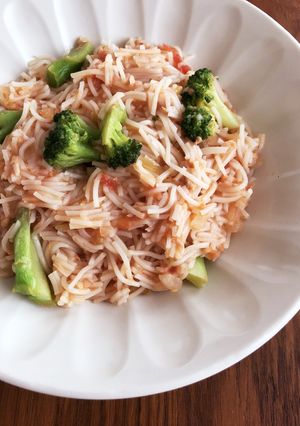余ったそうめんでトマトリゾット風-レシピのメイン写真