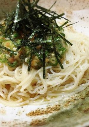 簡単アレンジ☆納豆オクラの冷やしそうめん-レシピのメイン写真