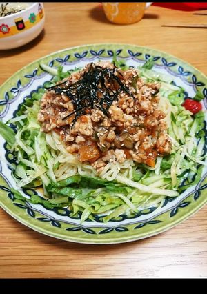 野菜たっぷり♪鶏そぼろ 冷やし麺ver-レシピのメイン写真
