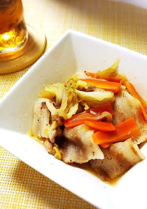 豚バラと野菜のだしバター煮込み-レシピのメイン写真