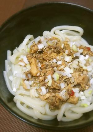 さば缶のピリ辛混ぜうどん-レシピのメイン写真