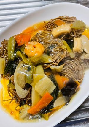 蕎麦の中華丼のせ-レシピのメイン写真