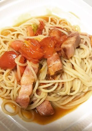 トマトとベーコンの塩レモンパスタ-レシピのメイン写真