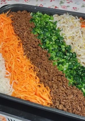 ホットプレートでめちゃうまビビンバ-レシピのメイン写真