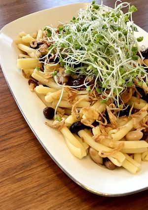 混ぜるだけ☆ミックス豆とカイワレのパスタ-レシピのメイン写真