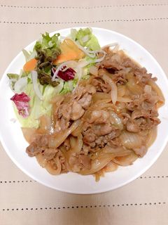 豚丼風生姜焼き-レシピのメイン写真