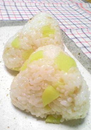 金だれでたくあんおかかおにぎり☆-レシピのメイン写真