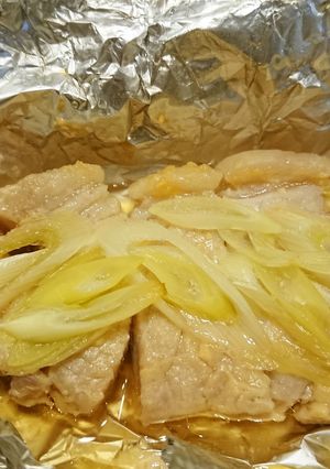塩麹味噌漬け豚のホイル焼き-レシピのメイン写真