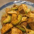 厚揚げとアボカドの炒めもの