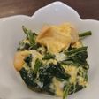 ほうれん草と麩の卵とじ
