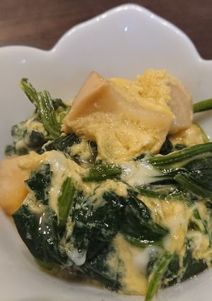 ほうれん草と麩の卵とじ-レシピのメイン写真