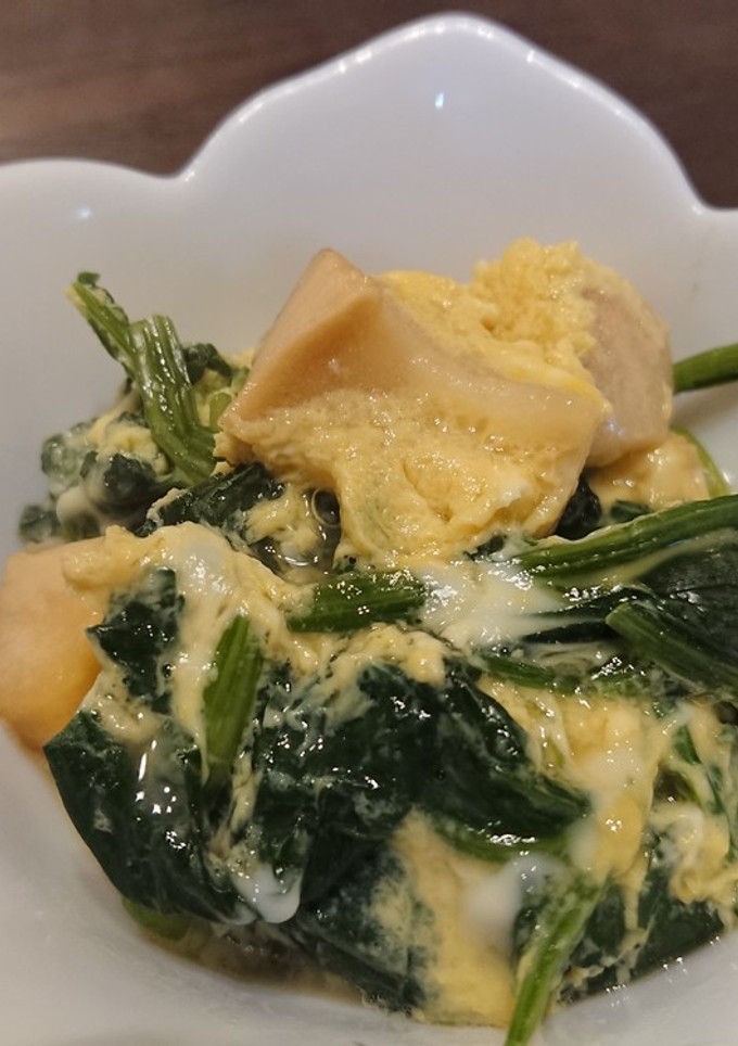 ほうれん草と麩の卵とじ-レシピのメイン写真