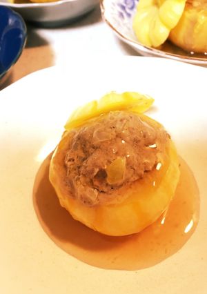 プッチーニ(ミニかぼちゃ)の肉詰め-レシピのメイン写真