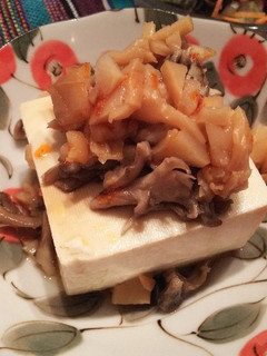 舞茸と味付きメンマの冷奴-レシピのメイン写真