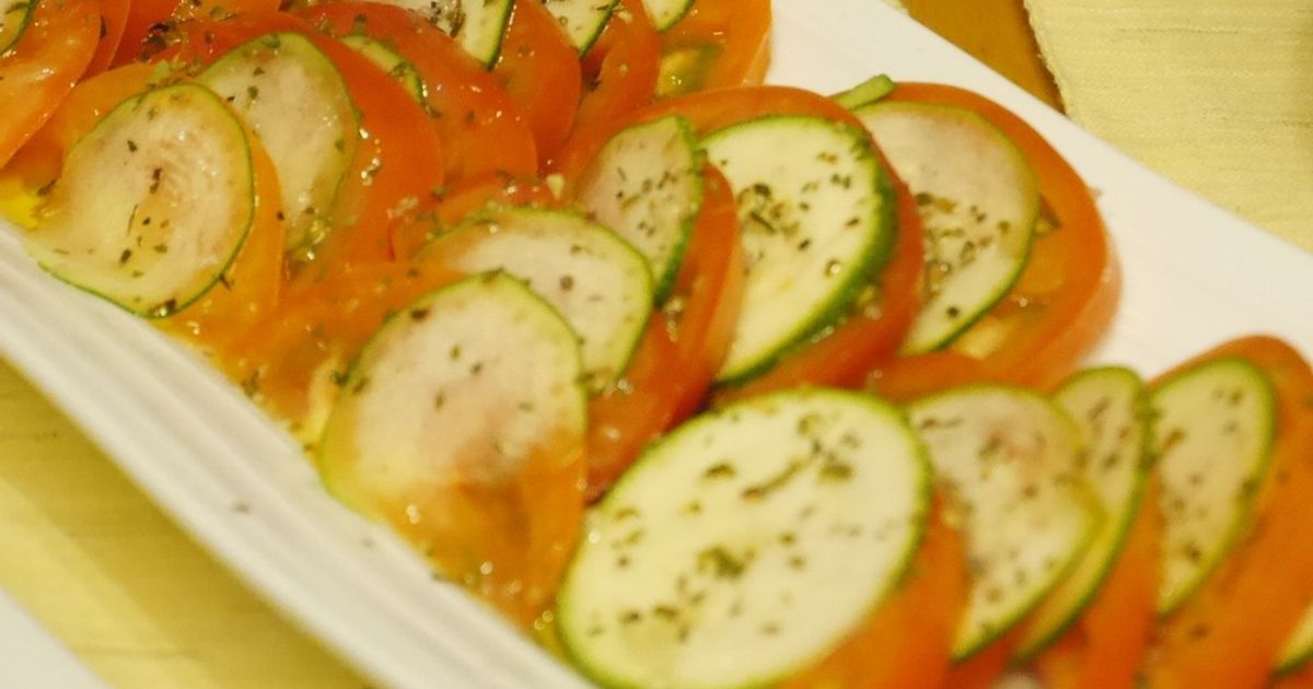 トマト&ズッキーニ 妊活食】ズッキーニとトマトのチーズ焼き - 妊活・妊娠・安産の