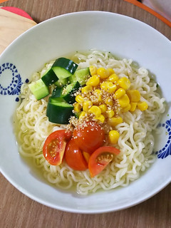 夏野菜入り♪冷し塩ラーメン-レシピのメイン写真