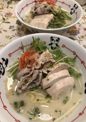 冷やして美味しい塩とんこつらーめん-レシピのメイン写真