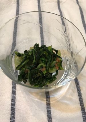 白菜外葉で☆めんつゆびたし梅風味-レシピのメイン写真
