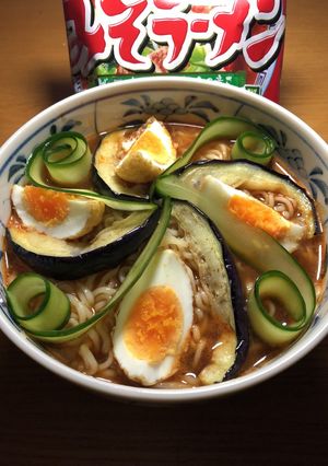 大人映え☆揚げナス旨辛冷やしみそラーメン-レシピのメイン写真