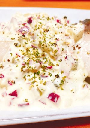 鰤の酒蒸し〜即席タルタルソース-レシピのメイン写真