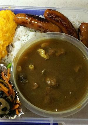 ビーフカレー弁当-レシピのメイン写真