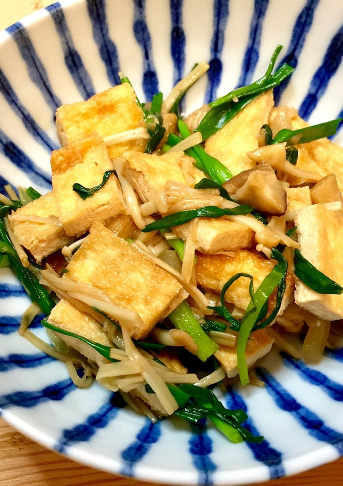 油揚げときのこのサッと炒め物-レシピのメイン写真
