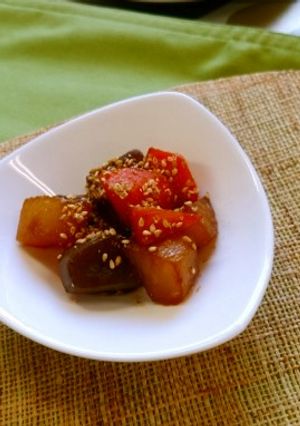 こんにゃくとにんじんの炒め煮（透析食）-レシピのメイン写真