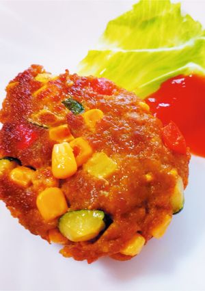 カレーハンバーグ(透析食)-レシピのメイン写真