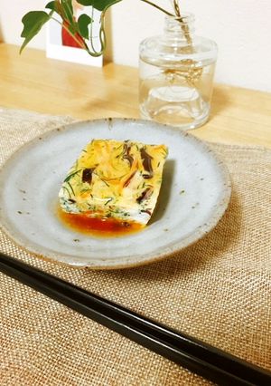 レンジで簡単！！具だくさん蒸し卵-レシピのメイン写真