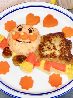 アンパンマンプレート-レシピのメイン写真