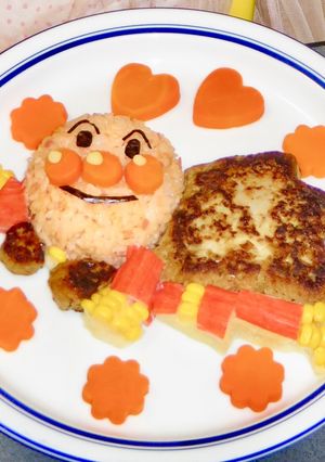 アンパンマンプレート-レシピのメイン写真