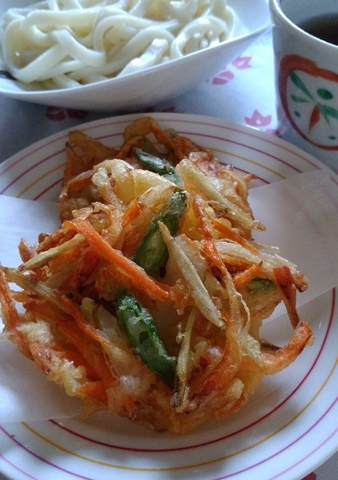 手作りかき揚げ【柏市学校給食】-レシピのメイン写真