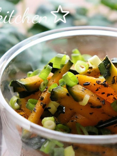 かぼちゃの黒胡麻オイスターきんぴら-レシピのメイン写真