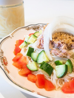 玉ねぎピクルスで★夏バテ予防素麺-レシピのメイン写真