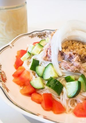 玉ねぎピクルスで★夏バテ予防素麺-レシピのメイン写真