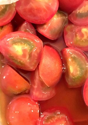 簡単！材料２つ！トマトの味ぽんマリネ-レシピのメイン写真