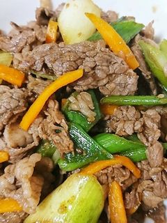 牛肉と白ネギの炒めもの-レシピのメイン写真