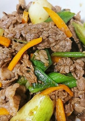 牛肉と白ネギの炒めもの-レシピのメイン写真