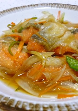 鮭の南蛮漬け♪冷たくてさっぱり美味しい♪-レシピのメイン写真