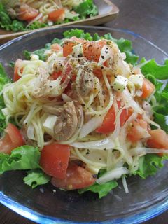 冷たいトマトパスタ-レシピのメイン写真